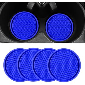 Car Cup Holder Coaster for Cup Holders 4PCSAnti-Slip Automotive Car Coaster Insert Universal Car Drink Coaster for Women Men (Blue) in Kuwait