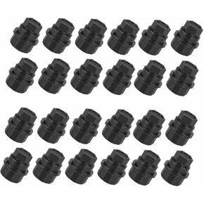 FZJDSD 24pcs 15646250 Black Wheel Lug Nut Caps Covers fit for Chevy fit for Cadillac fit for Gmc 1500 2500 Truck Thread Size M27-2.0 Hexagon Thread Size 27mm Inner Thread Size 22mm Height 40MM