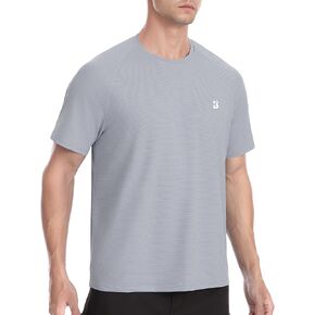 Roadbox Men's Rash Guard Short Sleeve, UPF 50+ UV Sun Protection Water T-Shirts, Cool Dry Swim Shirts for Surf Beach Fishing