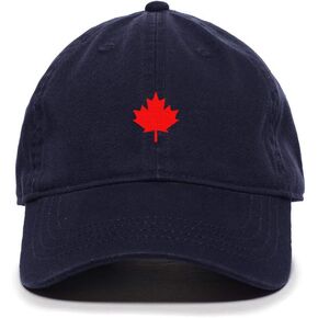 Canada Flag Red Maple Leaf Baseball Cap Embroidered Cotton Adjustable Dad Hat