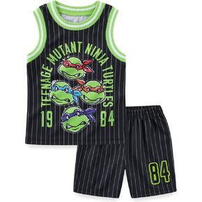 Nickelodeon Teenage Mutant Ninja Turtles Boys Tank Top and Short Set for Toddler and Big Kids