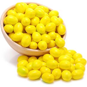 100 PCS مصغرة الليمون الليمون مزيف الليمون فواك