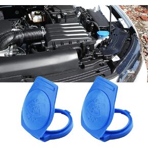 Windshield Wiper Washer Fluid Reservoir Tank Bottle Cap Cover, 3Q0955455 Washer Fluid Cap, Car Accessories Windshield Washer Reservoir Cap Compatible with Porsche Cayenne 2003-2018 (1PCS)