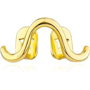 Twisted Wave Gold-plated Smooth Single Gold Grillz Tooth Cap for Unisex Accessory