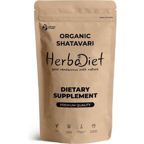 Shatavari Root Organic Powder | Ayurvedic Herb for Women Health Support, Balanced Female Hormones, Lactation Supplement | 100% Pure Wild Asparagus Racemosus Roots (227 gram/ 8 oz)