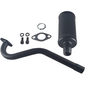 3 Stage Central long Exhaust Pipe with Header For Coleman CT100U 98cc Mini Bike For Predator 79cc 3HP Engine Parts Black