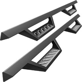 Maxmate Triangular Drop خطوات متوافقة مع 2019-2025 Chevy Silverado GMC Sierra 1500 ؛ 2020-2025 2500 3500HD | طاقم الكابينة | LD3C71018MX | قضبان NERF للسكك الحديدية الجانبية