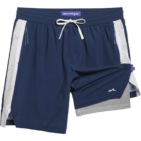 maamgic Boys Athletic Shorts with Liner Teens Youth 2 in 1 Active Running Shorts