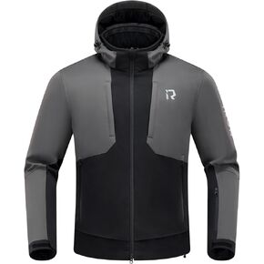 IRON JIA'S Motorcycle Jacket with CE Armor, Motorbike Riding Protective Hoodie with Removable Liner All Season Black XXL