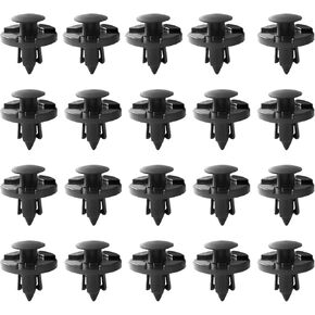 20PCS مقاطع دفع عالمية من النوع الدافع المتوافق مع Nissan Infiniti 01553-09321 Mitsubishi MR328954 Chrysler Dodge MR328954 Fender Liner Cover Cover Push Type Type Retainer Clip Clip