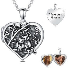 Dorunmo Locket Necklace 925 Sterling Silver Photos Photo Photo Photo Photo Photo Romo