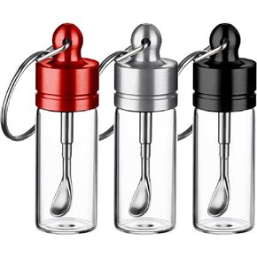 3pcs حبوب منع الحمل الصغيرة منظم مربع مقاوم للماء مقاوم للحمل حبوب منع الحمل محمولة حاوية حبوب منع الحاوية الحاوية الحاوية مع المفاتيح للتخييم في الهواء الطلق السفر