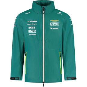 Aston Martin F1 2025 Team Rain Jacket Green