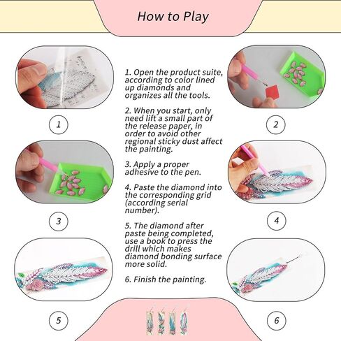 Diamond Art Bookmarks 4pcs: Acrylic Diamond Painting Bookmarks Kits for Women - Spring Flower Butterfly DIY Diamond Dotz Bookmarks - Adults Small Craft Book Marks Kit Beginner in Saudi Arabia
