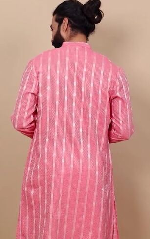 Filori Studio - Men Jacquard Woven Design with Lace الذي يوضح Kurta Long Kurta (Kurta فقط) in Kuwait