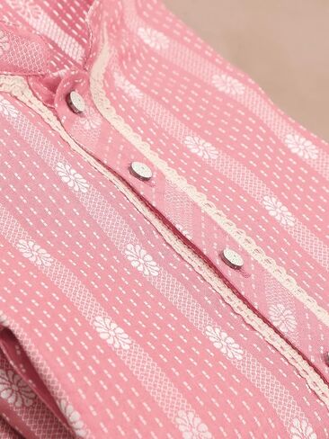 Filori Studio - Men Jacquard Woven Design with Lace الذي يوضح Kurta Long Kurta (Kurta فقط) in Kuwait