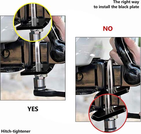 مثبتات Cenipar Hitch Trainener المضادة للبطولة ل 1.25 "و 2" عوائق تستخدم في مقطورة الصلب الثقيلة ، المشبك Trighter العيوب القضاء على عدم استقرار هزاز (1 حزمة) in Saudi Arabia