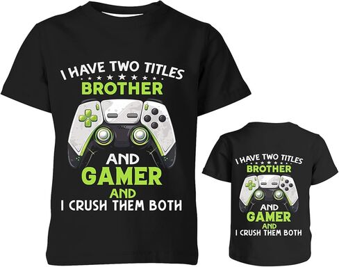 بويز فتيات القمصان الرسومية ثلاثية الأبعاد ، كول طواقم للجنسين. in Kuwait