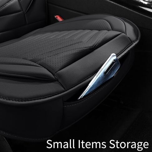 Car Seat Covers,Breathable and Waterproof Faux Leather Automotive Seat Covers for Cars,Universal Driver Seat Cover with Backrest for SUV Truck Sedan(Style1,2 PCS Front Seat,Beige) in Saudi Arabia
