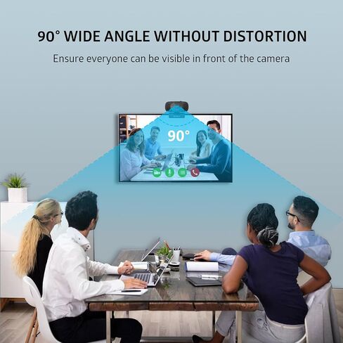 2K Auto-Tracking Webcam, AI Gesture Recognition & Control, 2X Zoom PTZ Webcam for Video Conferencing, Live Streaming and Video Calls in Saudi Arabia