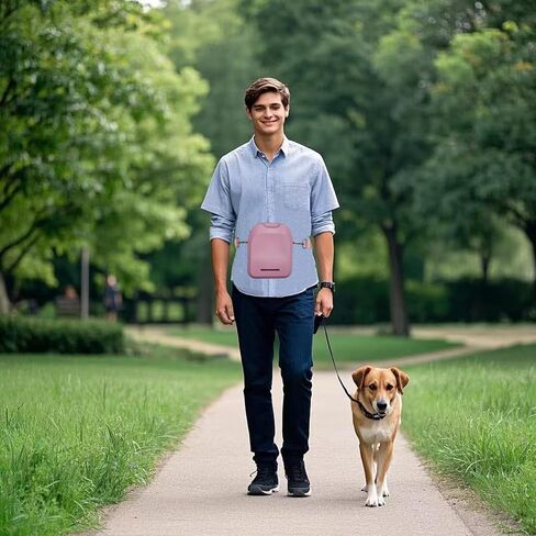 Silicone Dog Treat Pouch for Training with Dog Poop Bag Dispenser, Zipper Closure and Shoulder Strap Design,Dog Training Treat Bag, Puppy & Dog Training Walking in Saudi Arabia