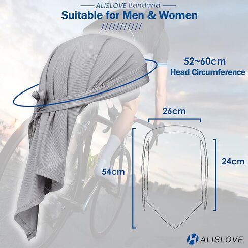 Bandanas Skull Caps for Men, Women Breathable Neck Gaiters Headscarf Face, Sweat Wicking Do Rags Quick Drying Durag in Saudi Arabia