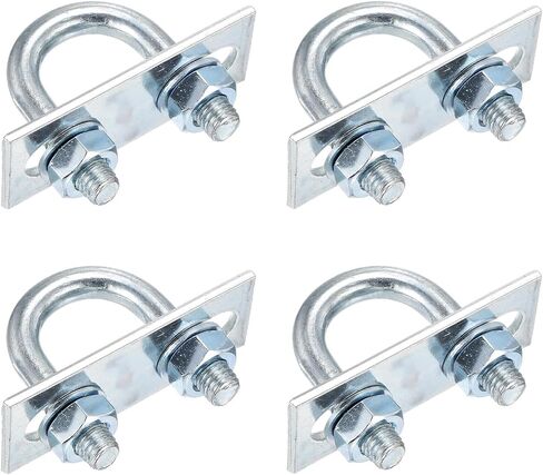 M10x27x54mm u bolts kit - 4set - مجموعة من الصلب الكربوني U -bolt مع المكسرات ، الغسالات ، لوحة الإطار - جيدة للأنابيب DN15 ، مقطورة ، السيارات ، قفل نابض الأوراق in Kuwait