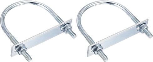 M10x27x54mm u bolts kit - 4set - مجموعة من الصلب الكربوني U -bolt مع المكسرات ، الغسالات ، لوحة الإطار - جيدة للأنابيب DN15 ، مقطورة ، السيارات ، قفل نابض الأوراق in Kuwait