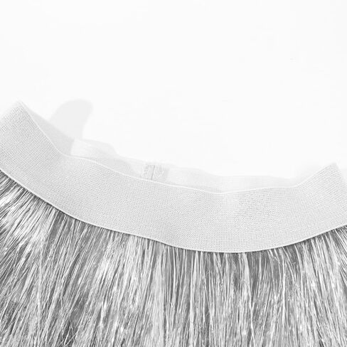 NOOMELFISH Girls Tinsel Fringe Skirt Sparkly Tassel Metallic Party Skirt (5-12 years) in Kuwait