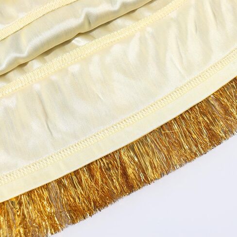 NOOMELFISH Girls Tinsel Fringe Skirt Sparkly Tassel Metallic Party Skirt (5-12 years) in Kuwait