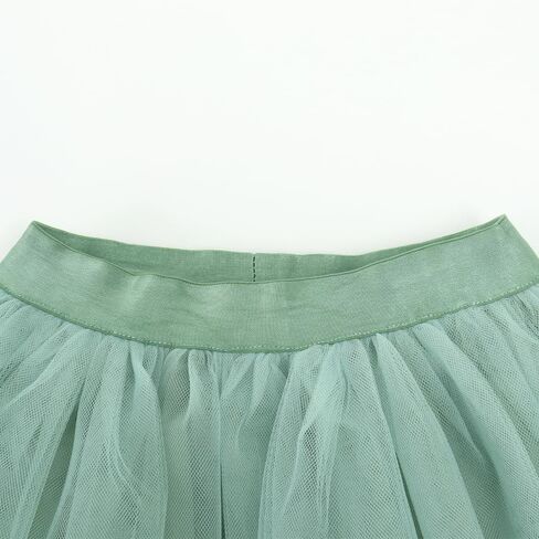 Noomlfish Kids Long Tutu Skirts Flower Girl Tulle Party Maxi Skirt (4-12 Years) in Saudi Arabia