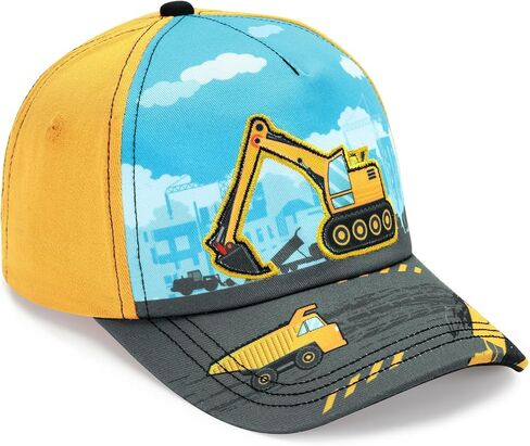 WAWSAM Kids Baseball Hat Toddler Boys Hat Toddler Trucker Hat Adjustable Snapback Cap for Boys 4-8 Years in Kuwait