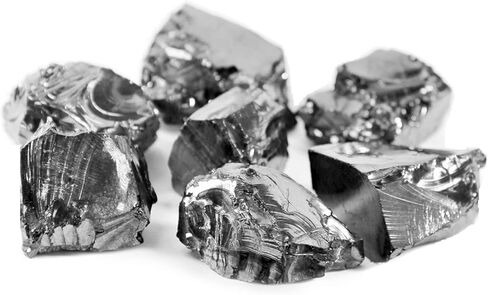Elite Shungite Stones for Water Purification & Filtering 0.1 lb | 0.03-0.1 oz per Stone | Authentic Shungite Rocks from Karelia | Jewelry Making Noble Shungite | Alkaline Drinking Mineral REB5 in Kuwait