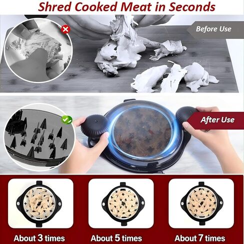 أداة Chicken Shedder تويست اللحوم Chredder صدر دجاج تمزيق الأدوات الكبيرة مع صدر دجاج من الفولاذ المقاوم للصدأ ، لحم الخنزير المسحوب ، اللحم البقري (BT-008-FBA) in Saudi Arabia