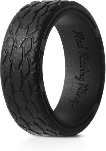 | Tire Tread Design Ring | Premium Silicone Wedding Ring or Band with Unique Pattern in Saudi Arabia