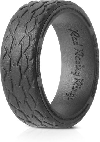 | Tire Tread Design Ring | Premium Silicone Wedding Ring or Band with Unique Pattern in Saudi Arabia