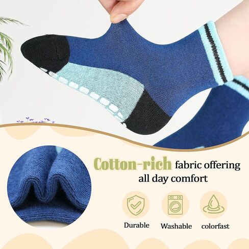 HOMELS 12 PACK STODDLER SABHS NON SLIP CORTON CORTON SACKS FOR BOYS BOYS GROS in Kuwait