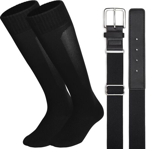 Baseball Socks and Belt Combo for Youth Adult Softball Sock Belt for Boys and Girls in Kuwait