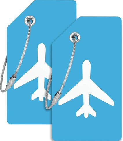 2 Pack Silicone Luggage Tag for Suitcases with Stainless Loop with Name ID Card Perfect to Quickly Spot Baggage Handbag Luggage Travel Suitcase (Orange) in Saudi Arabia