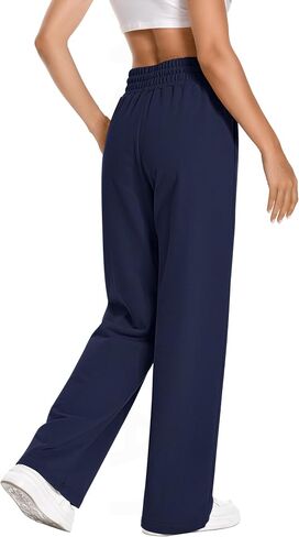 Sweatpants Women High Waist Straight Leg Womens Sweat Pants Pockets Drawstring Cotton Casual Pants in Saudi Arabia