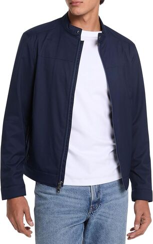 Michael Kors Men's Nylon Racer Jacket in Saudi Arabia