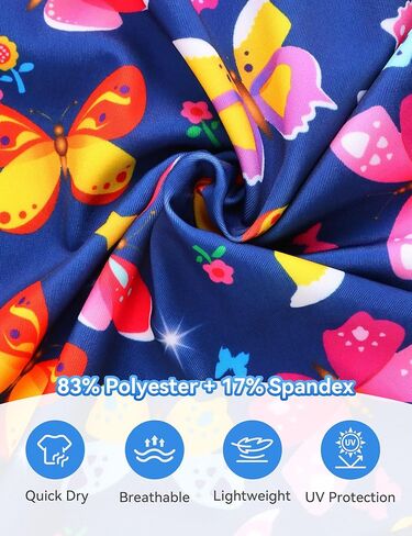 Snowheart Girls Rash Guard Swimsuit Set Long Sleeve Bathing Suit Two Piece 3-12 Years in Kuwait