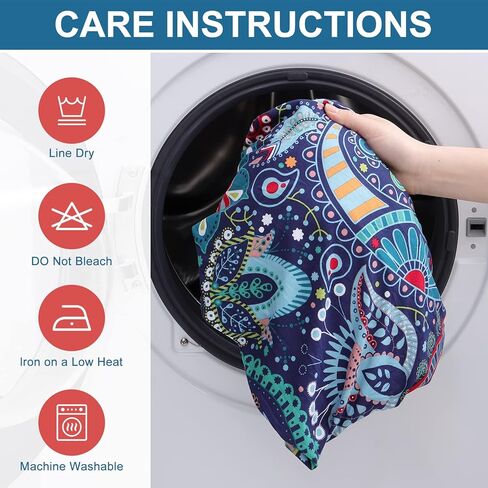 Smiry Printed Couch Cushion Covers, Stretch Soft Couch Covers for Sofa, Washable Non-Slip Sofa Slipcover Furniture Protector for Indoor and Outdoor (1 Pack, Blue Green) in Kuwait