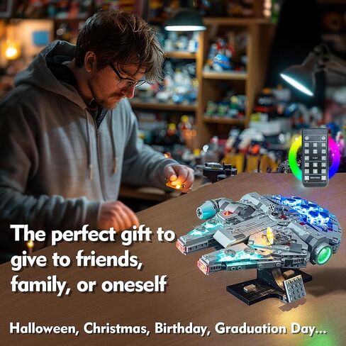 LED Lighting Compatible with Lego Millennium Falcon 75375, Light Kit Compatible with Lego 75375, Giving Light to Model, NOT Included The Model Set（Standard Version） in Kuwait