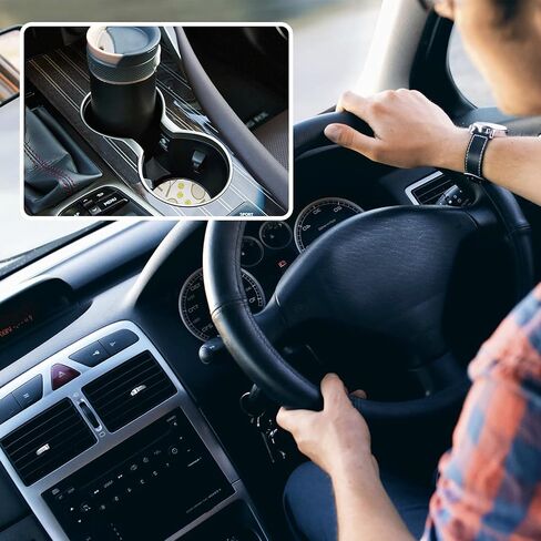 Car Coaster 2 Pack Tennis Ball Pattern Car Talection للمشروبات امتصاص كأس السيراميك Coaster للرجال لإزالة النساء اللطيفات إكسسوارات السيارة 2.56in in Kuwait