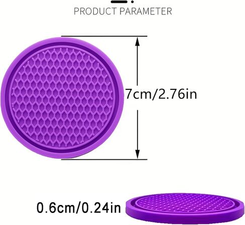 Car Cup Holder Coaster for Cup Holders 4PCSAnti-Slip Automotive Car Coaster Insert Universal Car Drink Coaster for Women Men (Blue) in Saudi Arabia