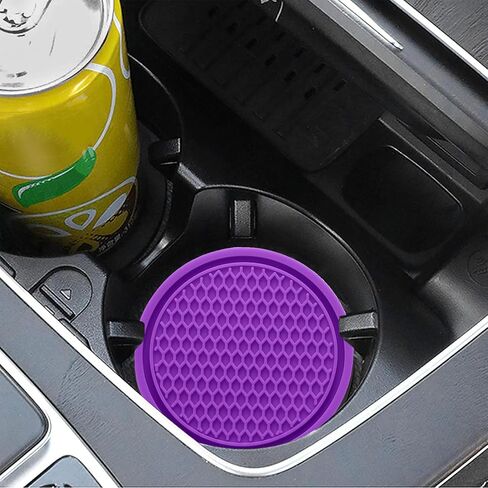 Car Cup Holder Coaster for Cup Holders 4PCSAnti-Slip Automotive Car Coaster Insert Universal Car Drink Coaster for Women Men (Blue) in Saudi Arabia