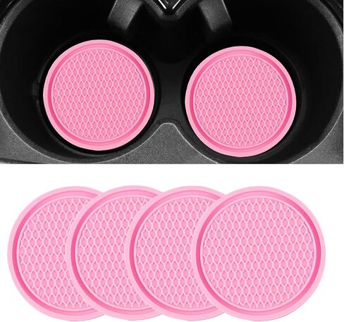 Car Cup Holder Coaster for Cup Holders 4PCSAnti-Slip Automotive Car Coaster Insert Universal Car Drink Coaster for Women Men (Blue) in Saudi Arabia