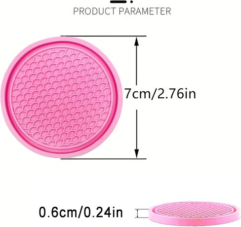 Car Cup Holder Coaster for Cup Holders 4PCSAnti-Slip Automotive Car Coaster Insert Universal Car Drink Coaster for Women Men (Blue) in Saudi Arabia