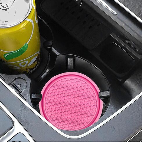 Car Cup Holder Coaster for Cup Holders 4PCSAnti-Slip Automotive Car Coaster Insert Universal Car Drink Coaster for Women Men (Blue) in Saudi Arabia